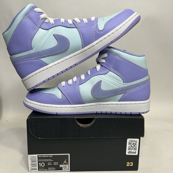Nike Air Jordan 1 Retro Mid “Purple Pulse/Arctic Punch" 2024 - Picture 3 of 6